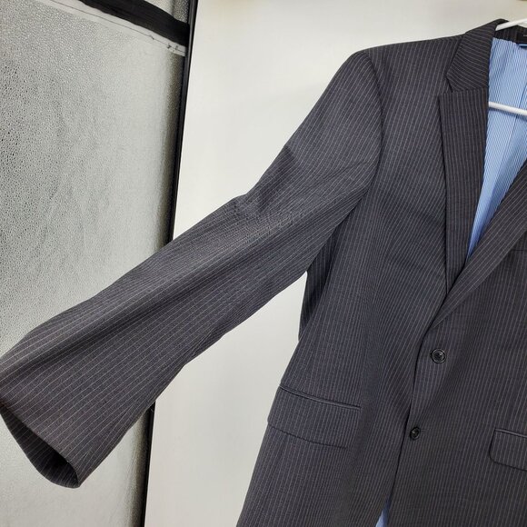 Tommy Hilfiger Striped Men's 2 Button Blazer Suit Jacket - Picture 6 of 11